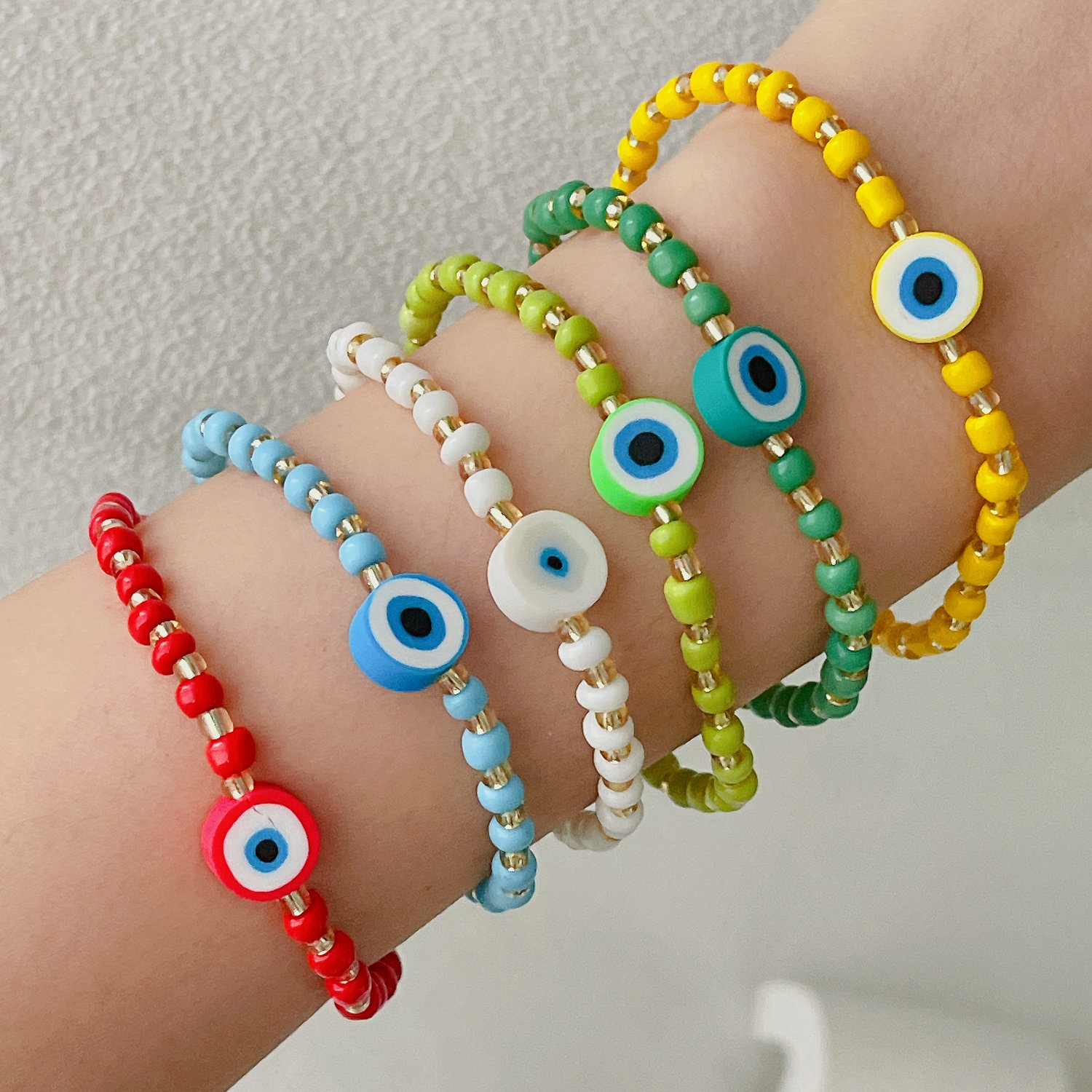 Crystal Eye Elastic Bracelet