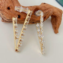 Zircon Triangle Earrings