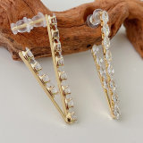 Zircon Triangle Earrings