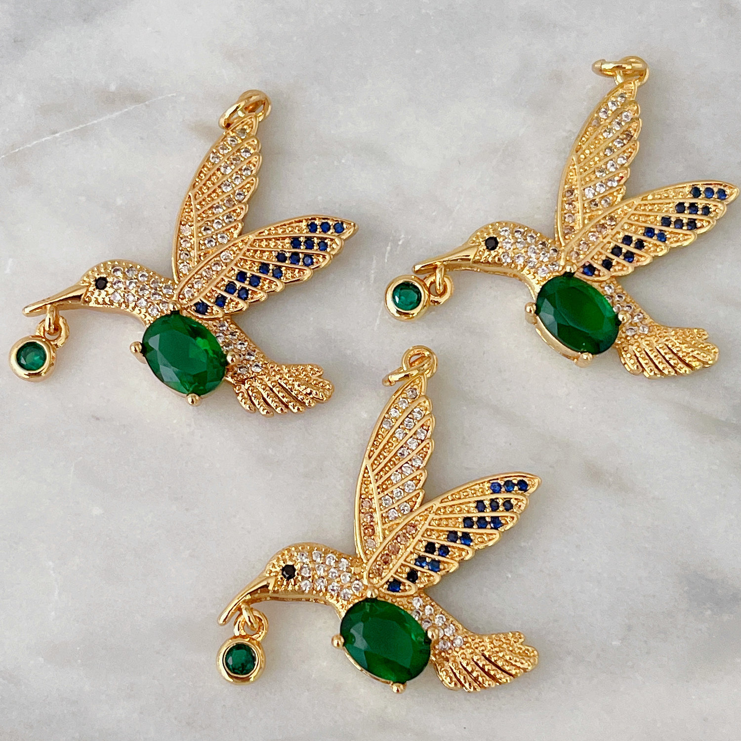 Green bird Charm