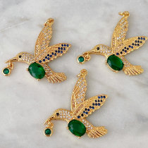 Green bird Charm