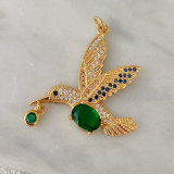 Green bird Charm