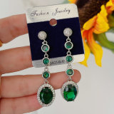 Long Zircon Earrings