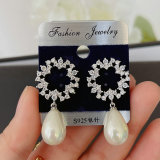 Glass Pearl Drop Earrings