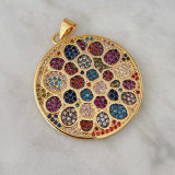 Big Round Colorful Pendant