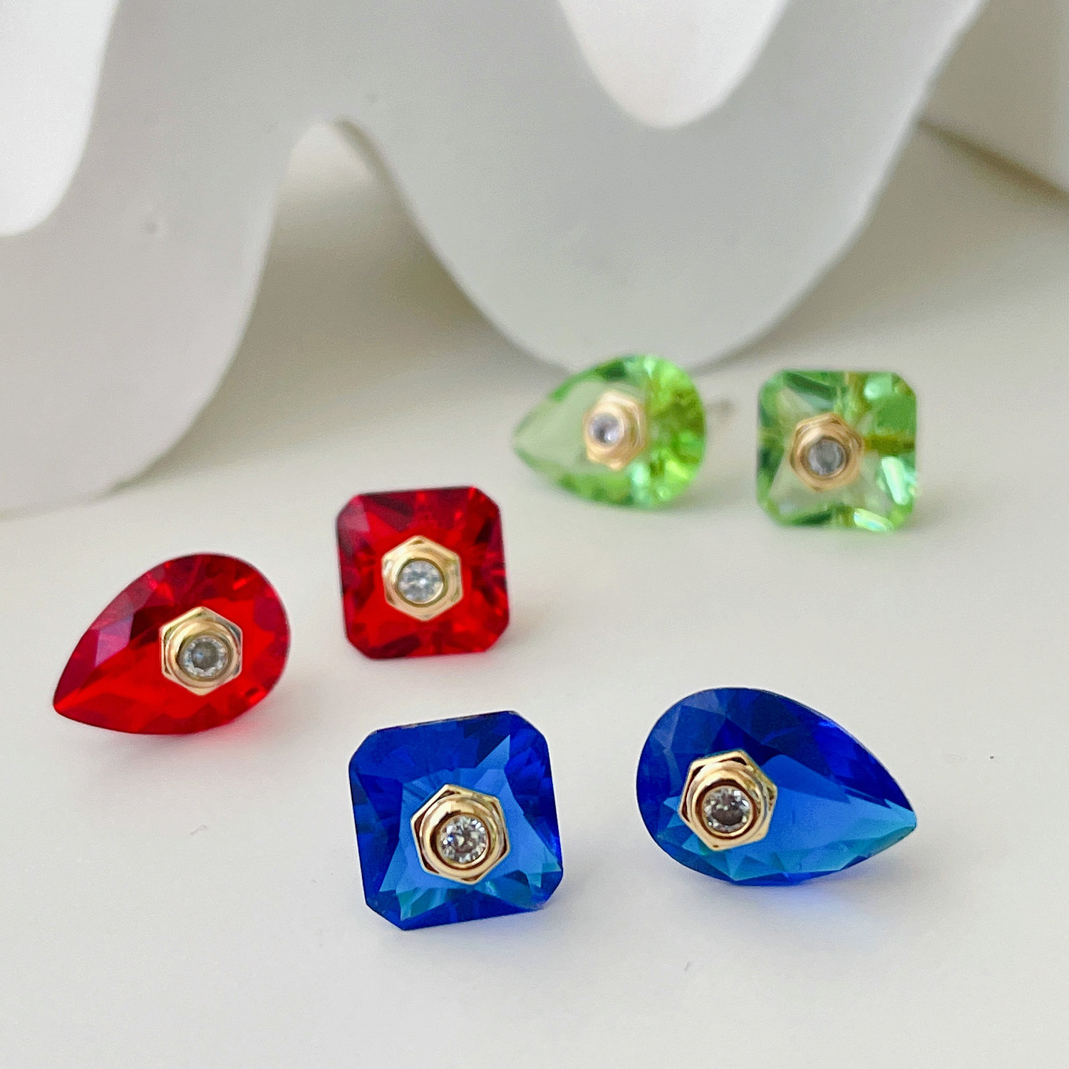 Crystal Earrings Stud