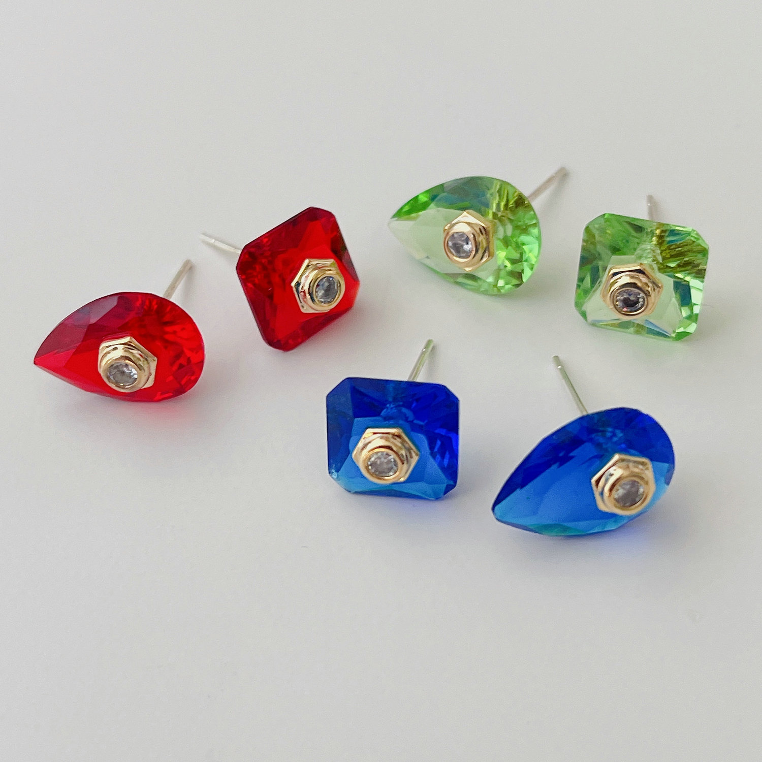 Crystal Earrings Stud