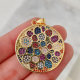 Big Round Colorful Pendant