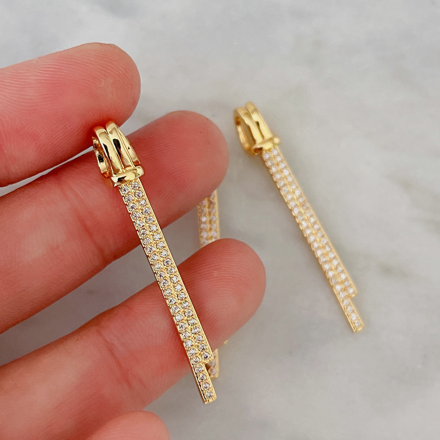 Pave Bar Charm