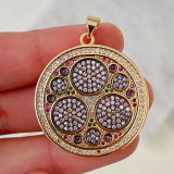 Big Round Coloful Pendant