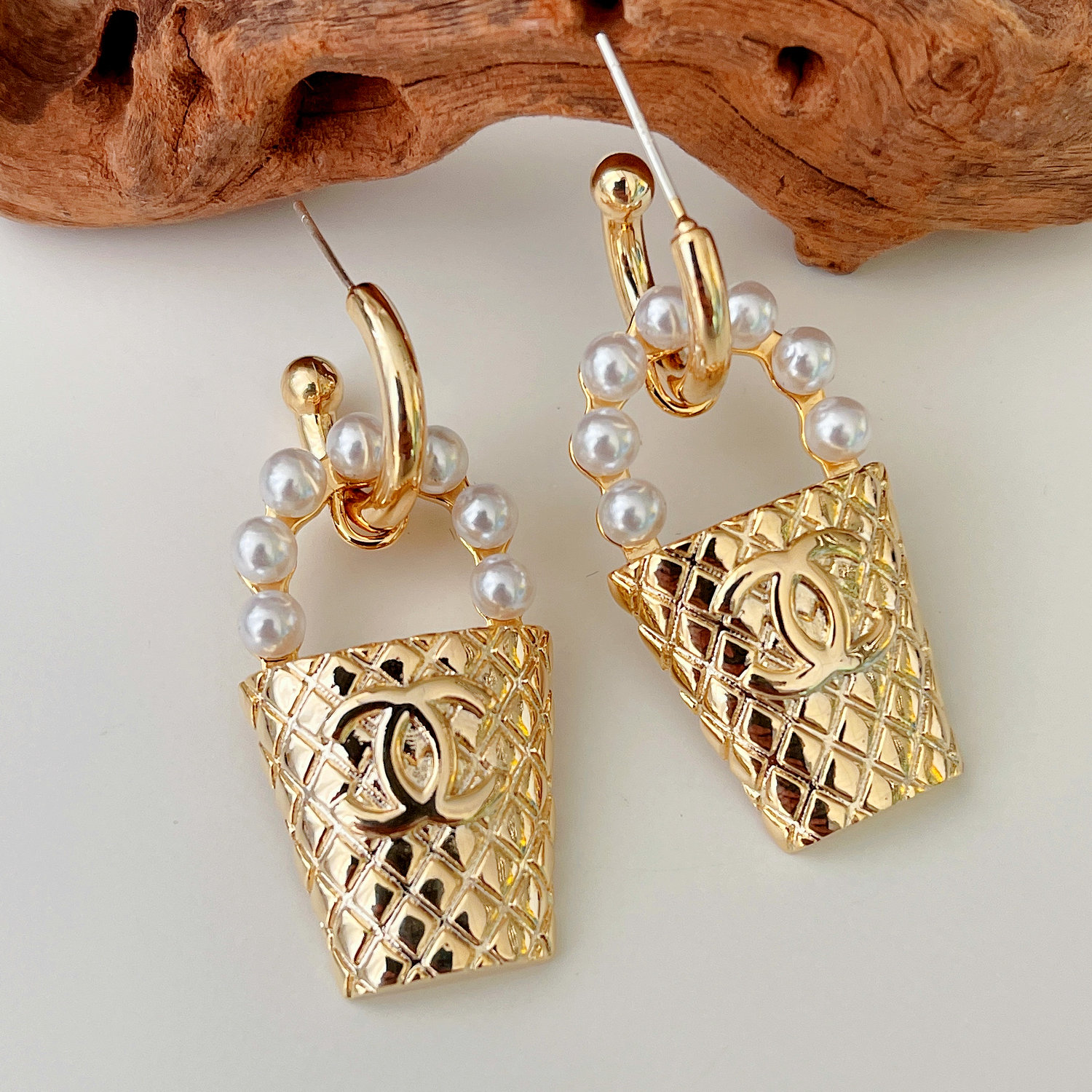 Pearl Channel Earrings
