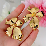 18K Gold Plated Flower Earrings