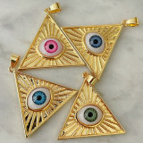 Triangle eye charm