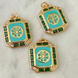 Sqaure green charm