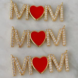 Heart charm mom charm for necklace