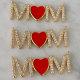 Heart charm mom charm for necklace