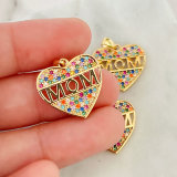 Colorful mom charm