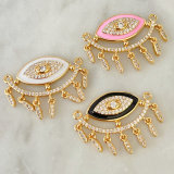 Enamel eye charm for necklace