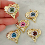 Eye heart charm