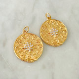 Round Star Charm