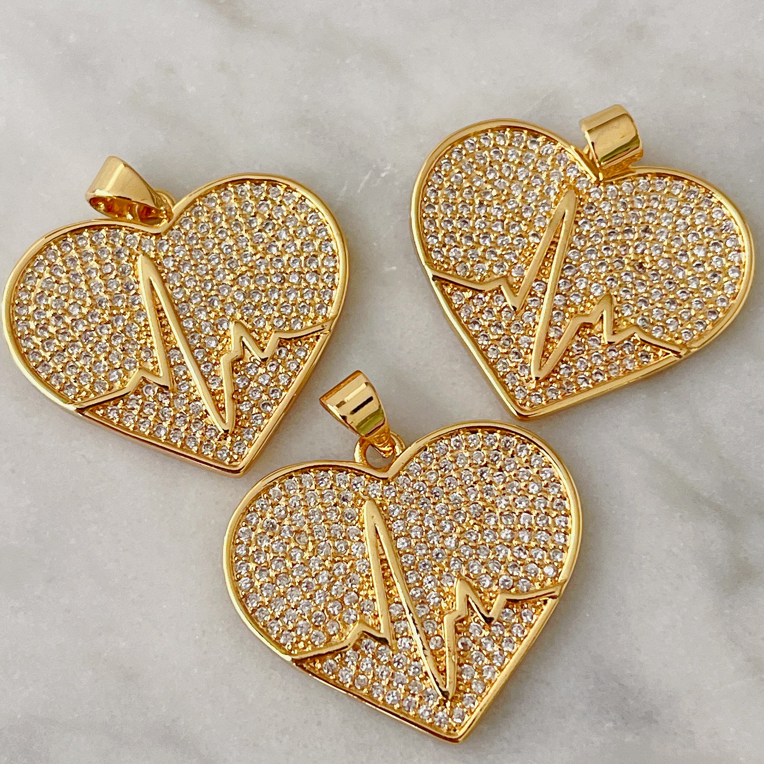 Heartbeat Heart Pendant
