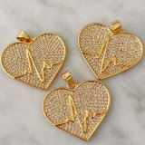 Heartbeat Heart Pendant