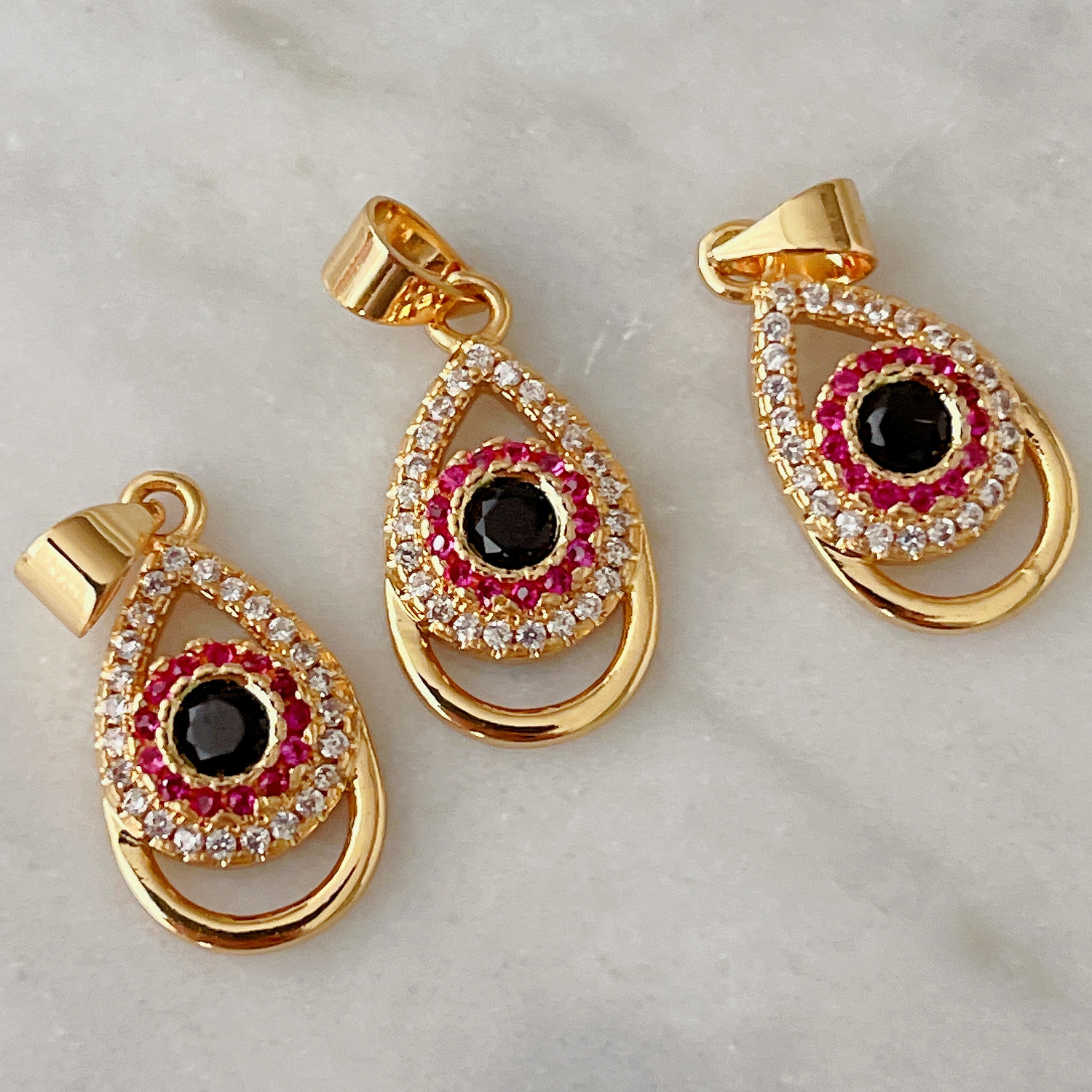 Red eye charm