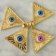 Triangle eye charm