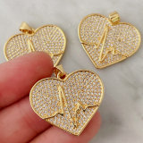 Heartbeat Heart Pendant