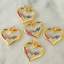 Colorful heart charm