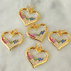 Colorful heart charm