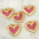Pink heart charm
