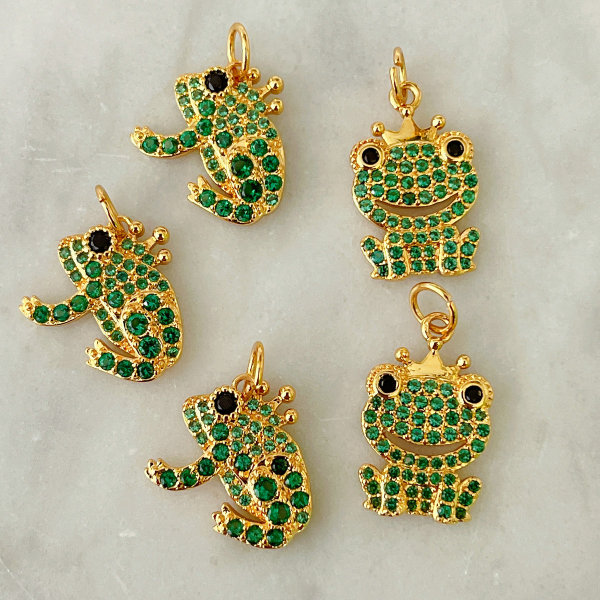 Green Frog Charm
