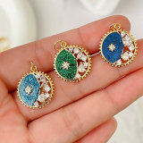 Enamel sun charm