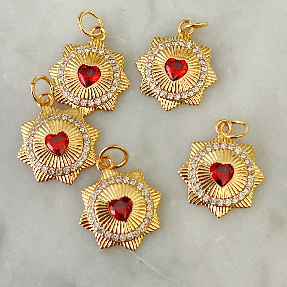 Pink heart charm