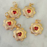 Pink heart charm