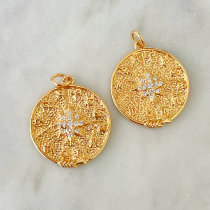 Round Star Charm
