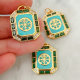 Sqaure green charm