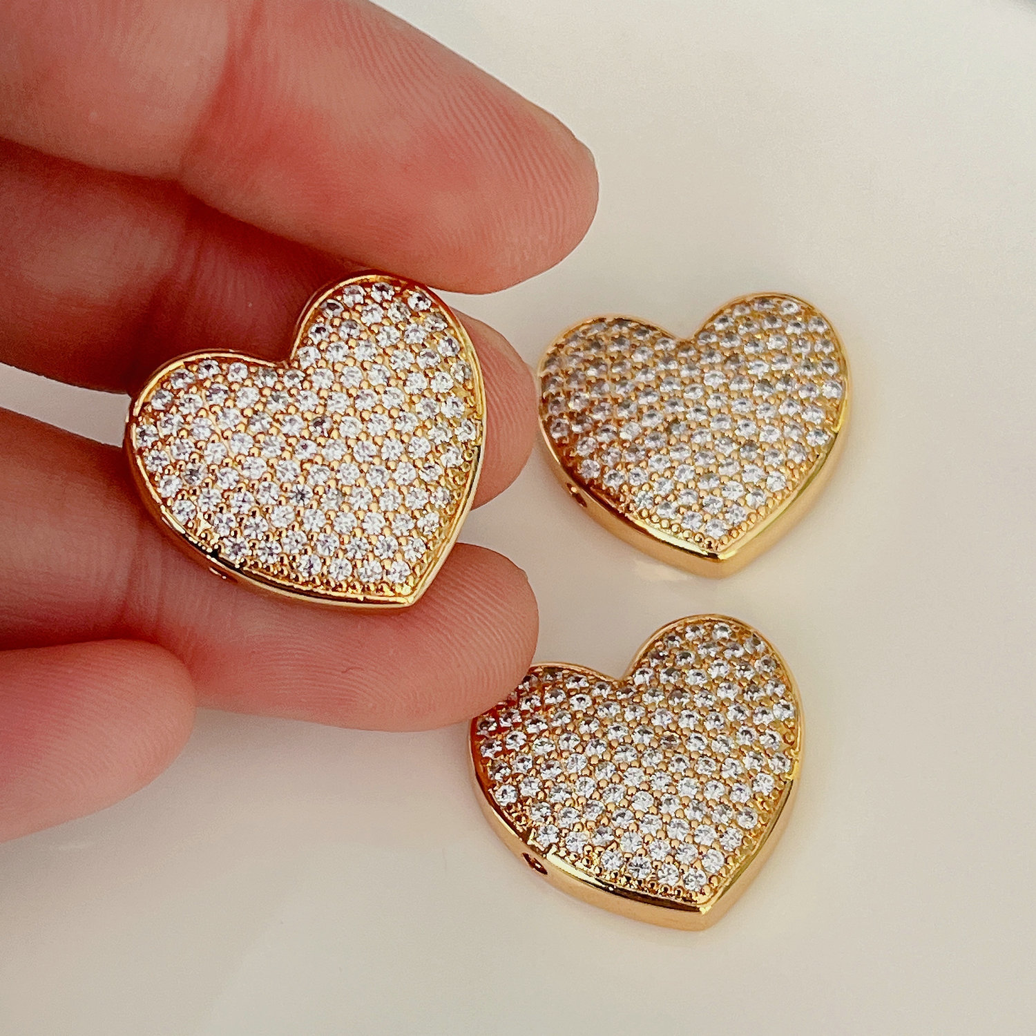 Heart charm for bracelet