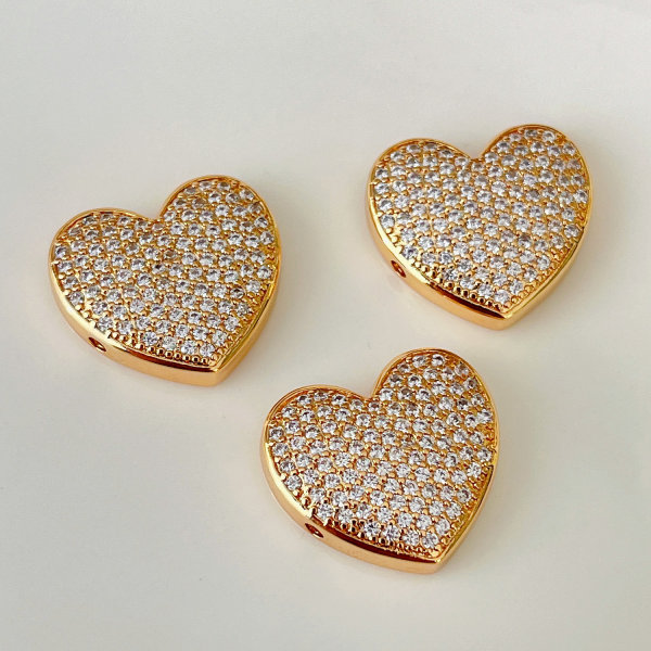 Heart charm for bracelet