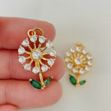 Pave Flower Charm