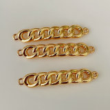 Cuban chain connector for bracelet