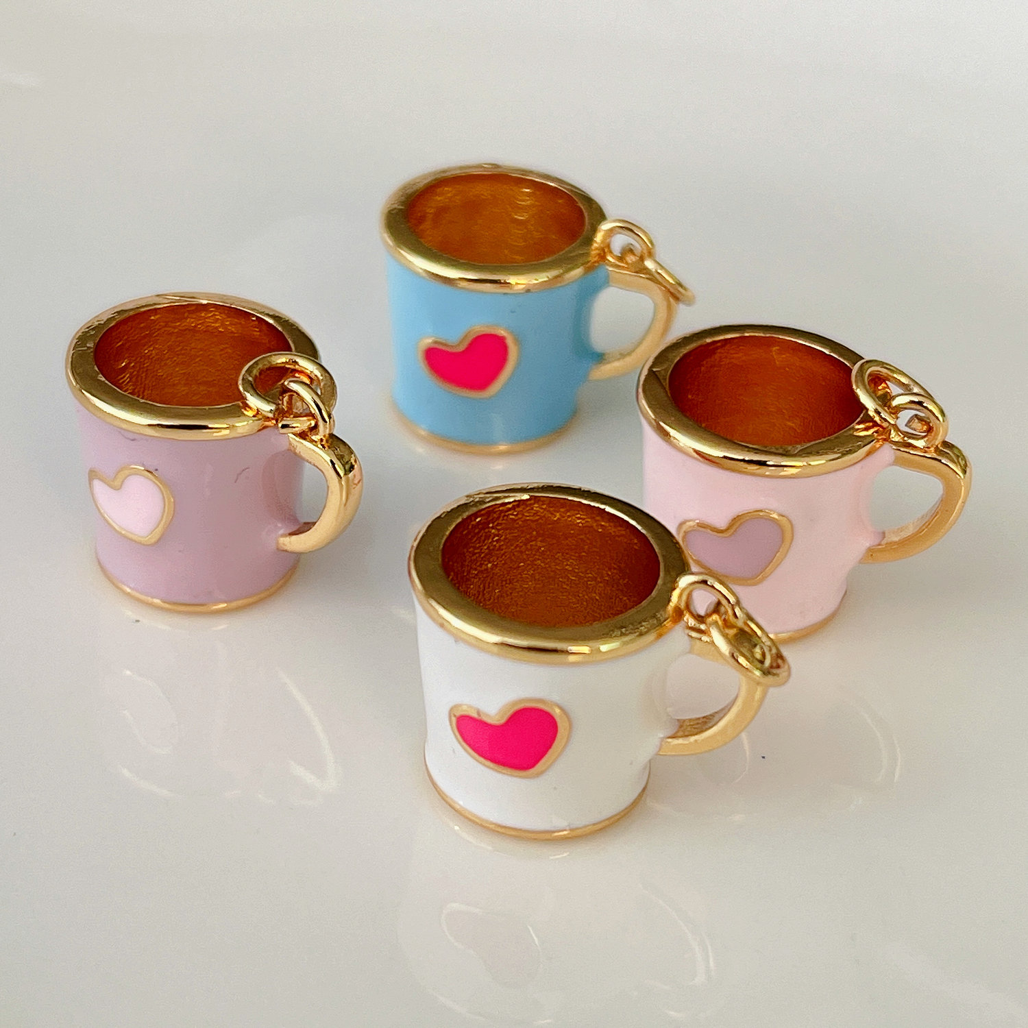 Enamel cup charm