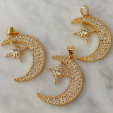Moon star charm
