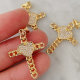 Heart cross charm