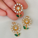 Pave Flower Charm