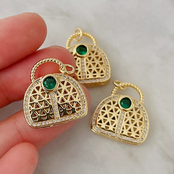 Green bag charm