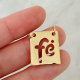 Square Fe charm