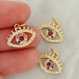 Colorful eye charm