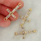 Cross connector for bracelet